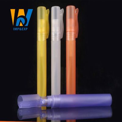 10ml Yeni Varış Birçok Renk Atomizer Plastik Parfüm Sprey Şişesi Parfüm Kalemi Klipsli Kapaklı