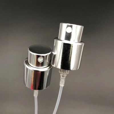Gümüş Vidalı Parfüm Metal İnce Mist Püskürtme Pompası 15mm